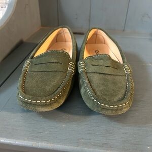 Osslue Hunter Green Suede Slip-on Loafers Sz 7